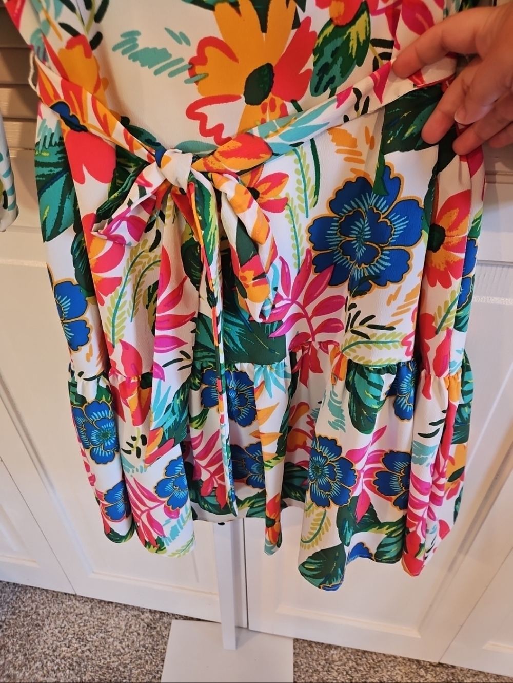NWT Jessica Howard Dress 6 Floral Tropical Destination Resort Lined Pockets - Picture 11 of 11